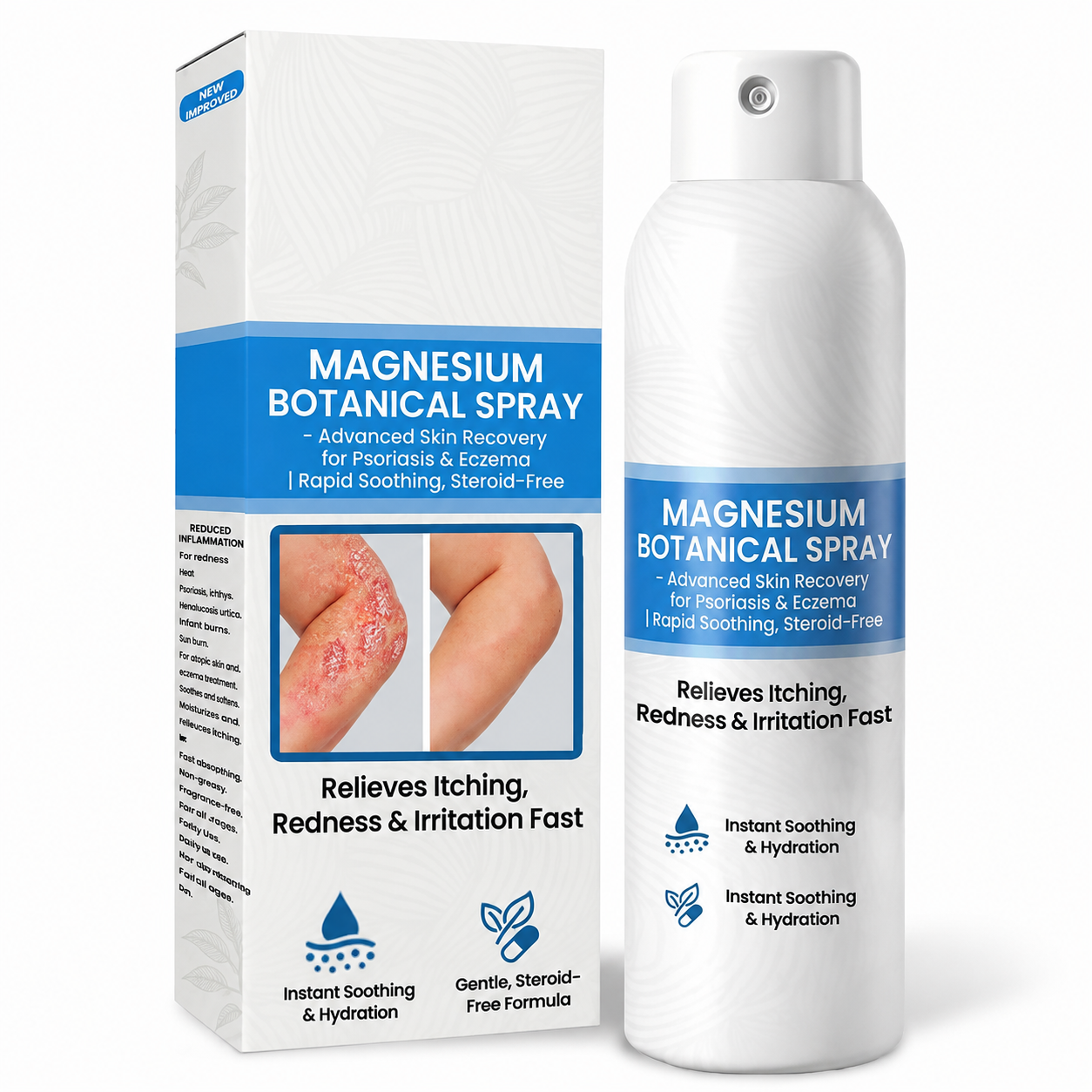 🔥Heroiy® Magnesium Botanical Spray – Advanced Skin Recovery for Psoriasis & Eczema | Rapid Soothing, Steroid-Free-YH