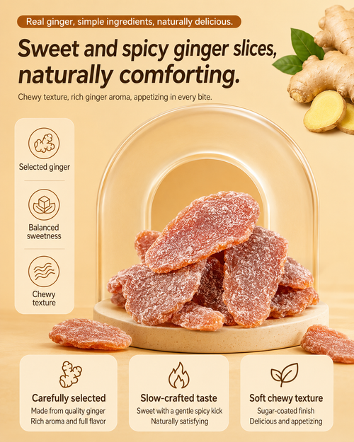 The Perfect Summer Snack | Brown Sugar Ginger Slices – Naturally Sweet, Spicy & Comforting-JX