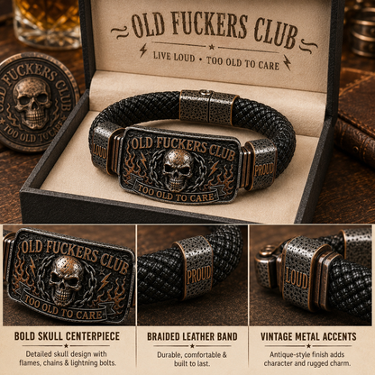 ☠️ Old Fuckers Club & Wild Freedom 🪓 | 2026 Limited Edition Vintage Bracelet-CW