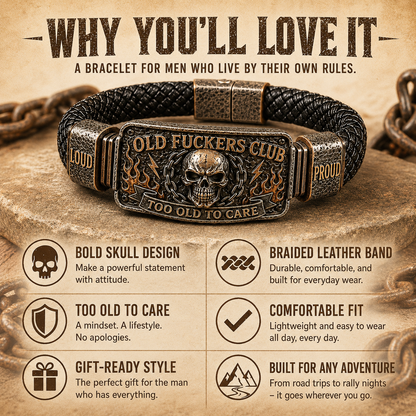 ☠️ Old Fuckers Club & Wild Freedom 🪓 | 2026 Limited Edition Vintage Bracelet-CW