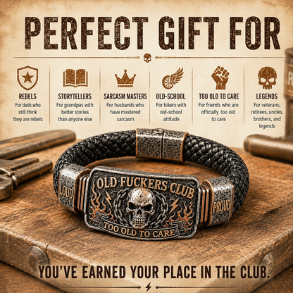 ☠️ Old Fuckers Club & Wild Freedom 🪓 | 2026 Limited Edition Vintage Bracelet-CW