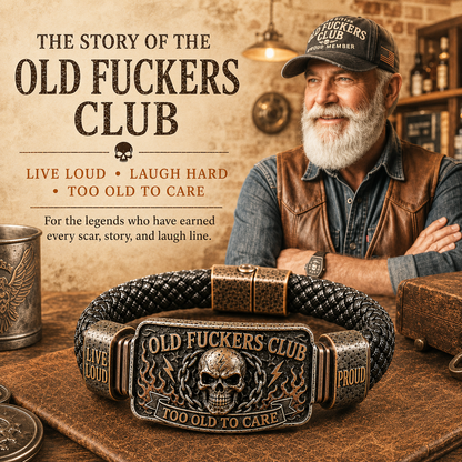 ☠️ Old Fuckers Club & Wild Freedom 🪓 | 2026 Limited Edition Vintage Bracelet-CW
