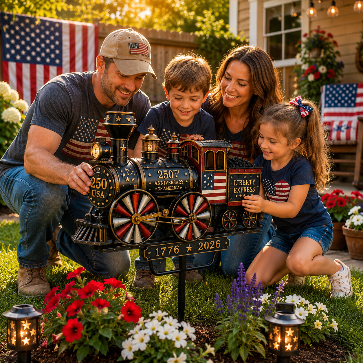 🔥Limited time 55% OFF🔥🚂USA 250 “Liberty Express” Train Garden Wind Spinner -✈️ (Free Delivery Fee)-JX
