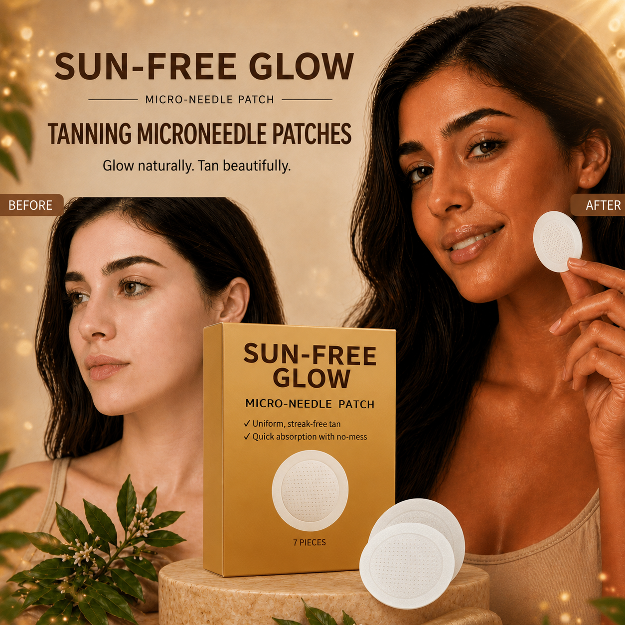 ☀️𝐒𝐮𝐧𝐥𝐞𝐬𝐬 𝐈𝐧𝐬𝐭𝐚𝐧𝐭 𝐁𝐫𝐨𝐧𝐳𝐞 𝐓𝐚𝐧𝐧𝐢𝐧𝐠 𝐌𝐢𝐜𝐫𝐨𝐧𝐞𝐞𝐝𝐥𝐞 𝐏𝐚𝐭𝐜𝐡 🇺🇸 (𝐉𝐮𝐬𝐭 𝐨𝐧𝐜𝐞 𝐚 𝐝𝐚𝐲) 𝐕𝐢𝐬𝐢𝐛𝐥𝐞 𝐁𝐫𝐨𝐧𝐳𝐞 𝐆𝐥𝐨𝐰 𝐢𝐧 𝟕 𝐃𝐚𝐲𝐬 ✅𝐍𝐨 𝐔𝐕, 𝐍𝐨 𝐎𝐫𝐚𝐧𝐠𝐞, 𝐍𝐨 𝐒𝐭𝐫𝐞𝐚𝐤𝐬, 𝐍𝐨 𝐃𝐇𝐀, 𝐍𝐨 𝐌𝐞𝐬𝐬-CW