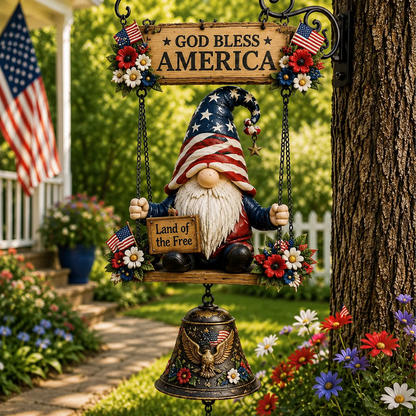 🔥Limited time 60% OFF – Rustic Garden Gnome Bell Outdoor Decor 🐞🌼-YH
