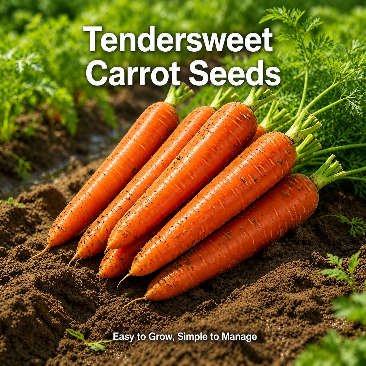 🥕Tendersweet Carrot Seeds – Naturally Sweet, Crisp & Easy-to-Grow Vegetable Seed Pack-JX