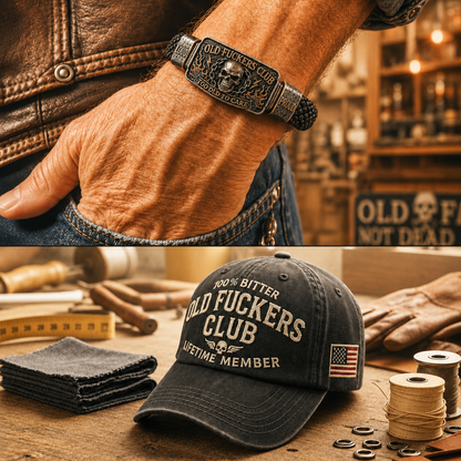☠️ Old Fuckers Club & Wild Freedom 🪓 | 2026 Limited Edition Vintage Bracelet-CW