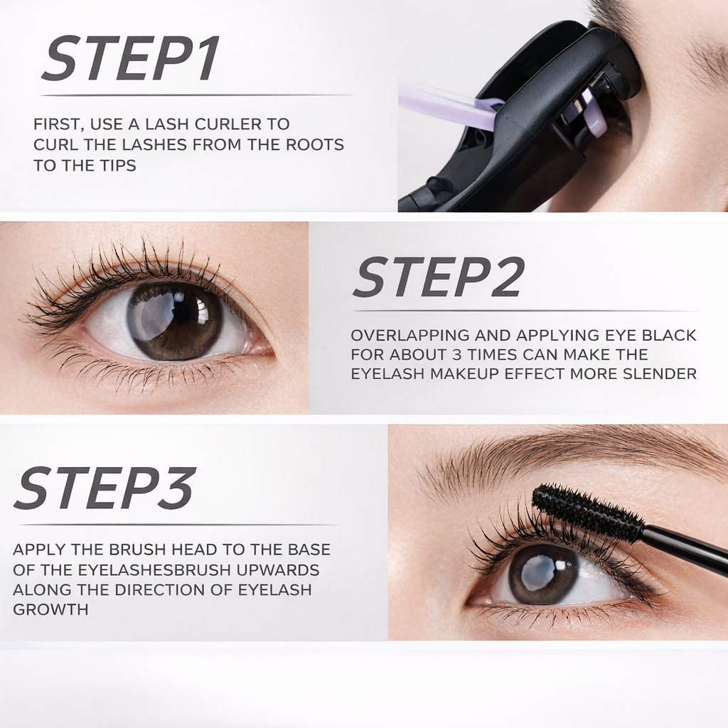 Waterproof Mascara for Long-Lasting 24-Hour Thick & Well-Defined Lashes-YH