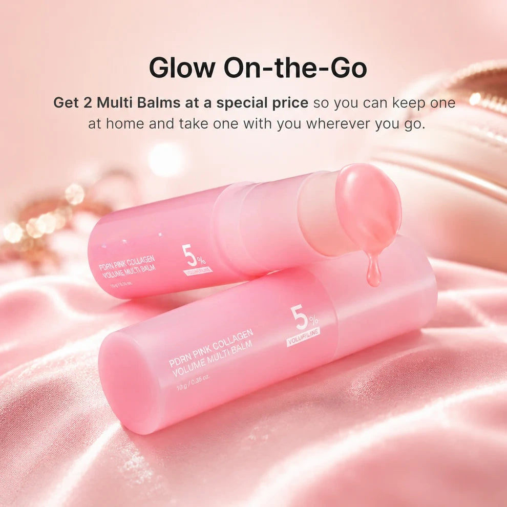 🔥LAST DAY 60% OFF🎁  Pink Collagen Volume Balm – Instant Glow & Hydration Stick-CW