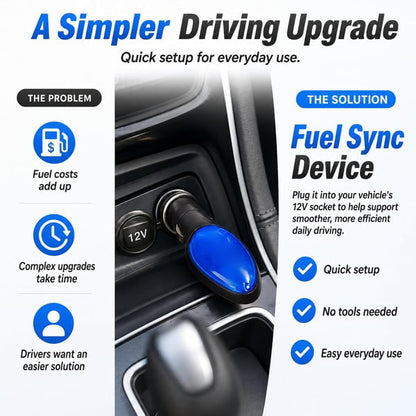 🚗 2026 New Upgrade FuelShark Fuel Sync Device – Automotive Gas Saver for Cars & Trucks, Spill Saver-CW