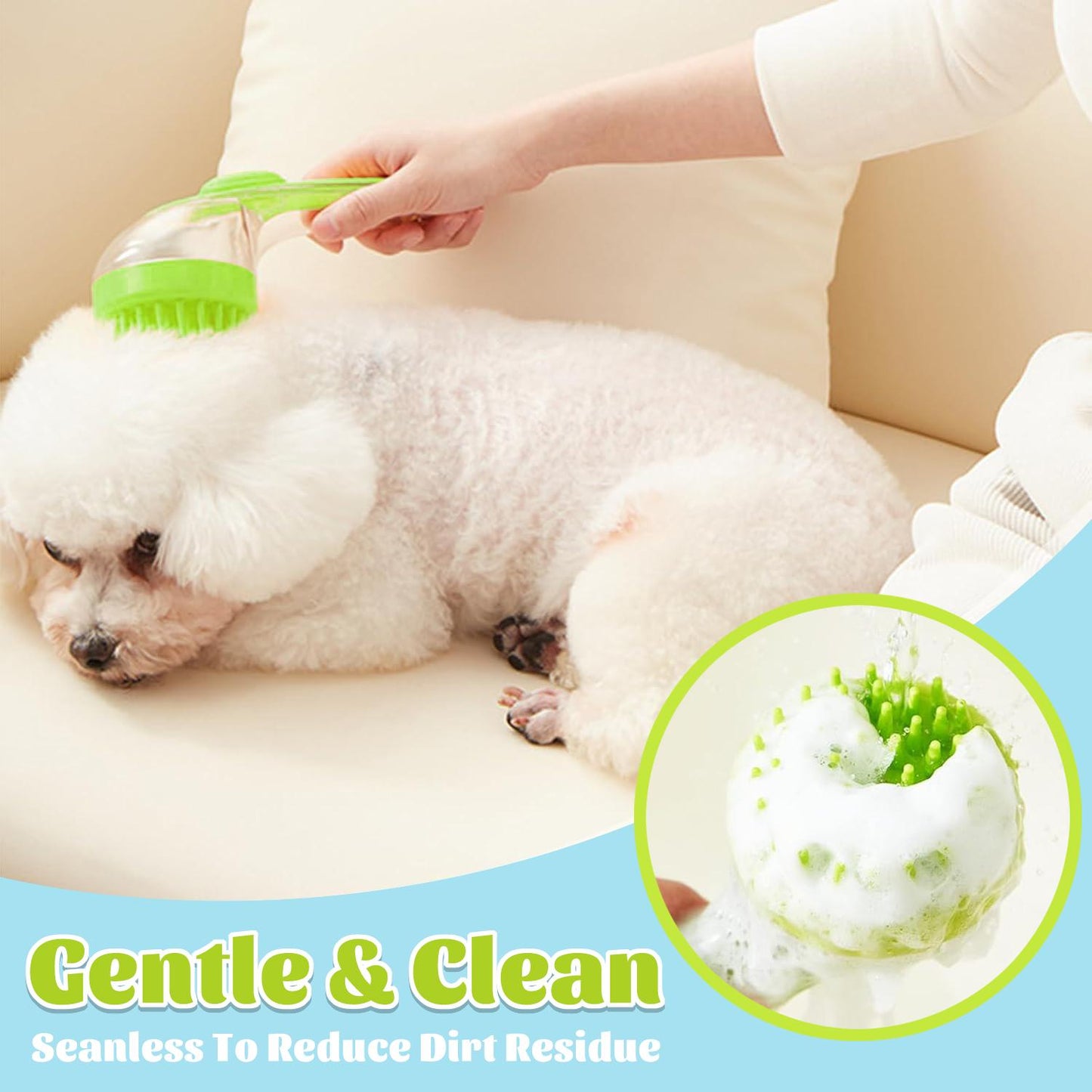 🐶🐱Pet Bath Brush with Shampoo Dispenser🐾-YH
