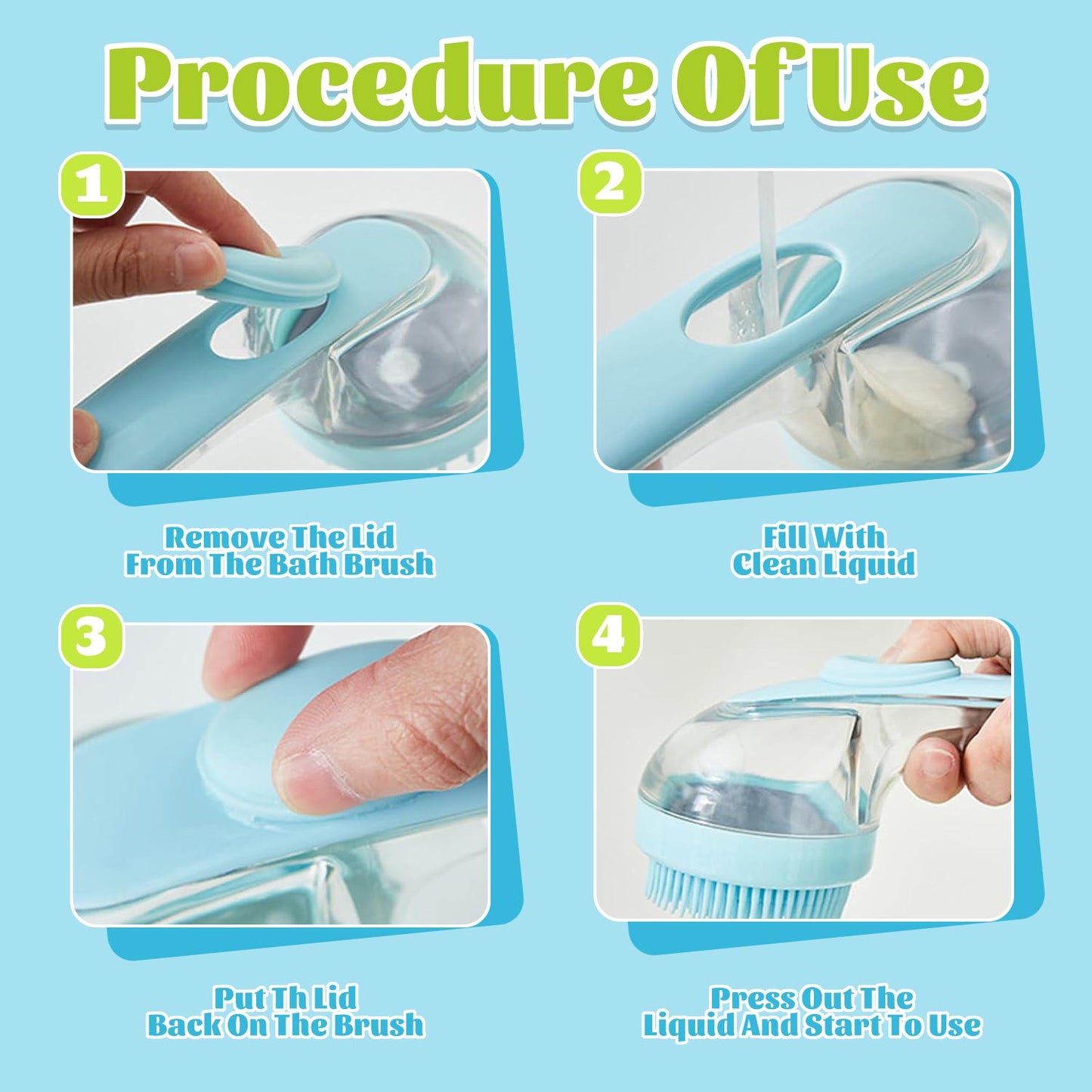 🐶🐱Pet Bath Brush with Shampoo Dispenser🐾-YH