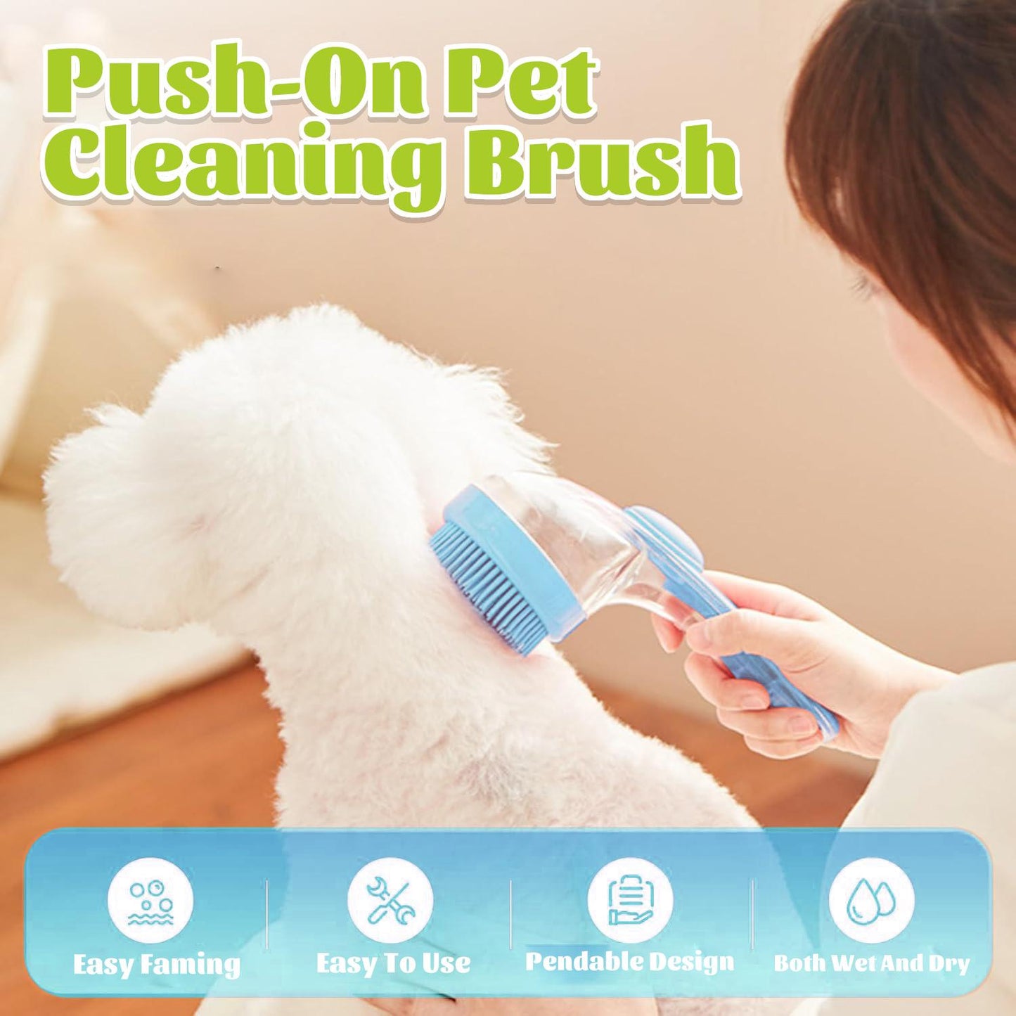 🐶🐱Pet Bath Brush with Shampoo Dispenser🐾-YH