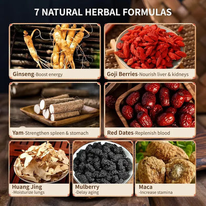 Men’s Herbal Ginseng Tea – Five Treasure Blend-YH