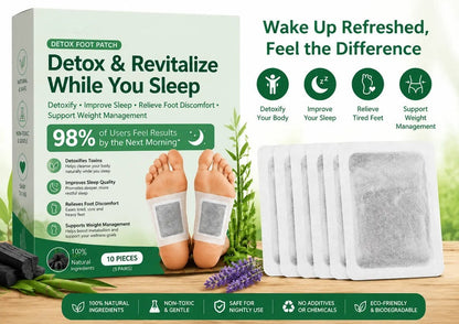 Brand New Upgrade🌿 Heroiy® FootPatch 10-Pack – Enhanced Herbal Detox, Weight Control, Sleep Support & Pain Relief-YH