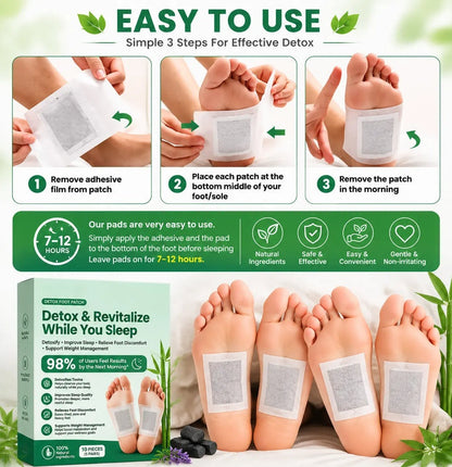 Brand New Upgrade🌿 Heroiy® FootPatch 10-Pack – Enhanced Herbal Detox, Weight Control, Sleep Support & Pain Relief-YH