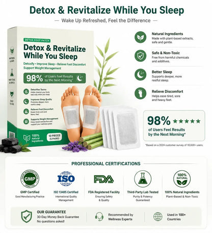 Brand New Upgrade🌿 Heroiy® FootPatch 10-Pack – Enhanced Herbal Detox, Weight Control, Sleep Support & Pain Relief-YH