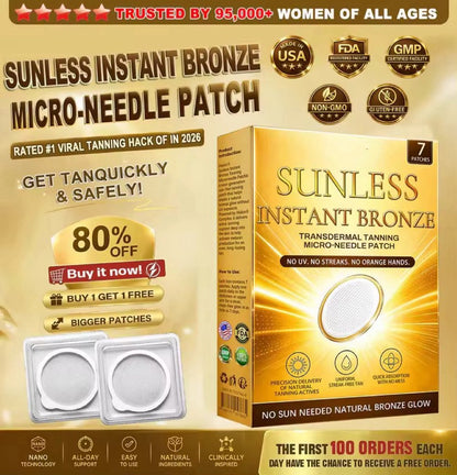 ☀️𝐒𝐮𝐧𝐥𝐞𝐬𝐬 𝐈𝐧𝐬𝐭𝐚𝐧𝐭 𝐁𝐫𝐨𝐧𝐳𝐞 𝐓𝐚𝐧𝐧𝐢𝐧𝐠 𝐌𝐢𝐜𝐫𝐨𝐧𝐞𝐞𝐝𝐥𝐞 𝐏𝐚𝐭𝐜𝐡 🇺🇸 (𝐉𝐮𝐬𝐭 𝐨𝐧𝐜𝐞 𝐚 𝐝𝐚𝐲) 𝐕𝐢𝐬𝐢𝐛𝐥𝐞 𝐁𝐫𝐨𝐧𝐳𝐞 𝐆𝐥𝐨𝐰 𝐢𝐧 𝟕 𝐃𝐚𝐲𝐬 ✅ 𝐍𝐨 𝐔𝐕, 𝐍𝐨 𝐎𝐫𝐚𝐧𝐠𝐞, 𝐍𝐨 𝐒𝐭𝐫𝐞𝐚𝐤𝐬, 𝐍𝐨 𝐃𝐇𝐀, 𝐍𝐨 𝐌𝐞𝐬𝐬-YH