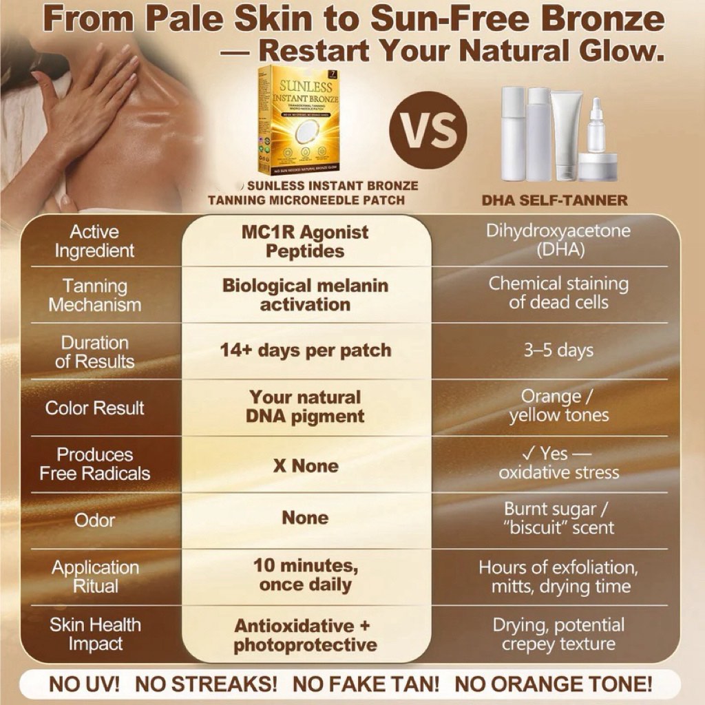 ☀️𝐒𝐮𝐧𝐥𝐞𝐬𝐬 𝐈𝐧𝐬𝐭𝐚𝐧𝐭 𝐁𝐫𝐨𝐧𝐳𝐞 𝐓𝐚𝐧𝐧𝐢𝐧𝐠 𝐌𝐢𝐜𝐫𝐨𝐧𝐞𝐞𝐝𝐥𝐞 𝐏𝐚𝐭𝐜𝐡 🇺🇸 (𝐉𝐮𝐬𝐭 𝐨𝐧𝐜𝐞 𝐚 𝐝𝐚𝐲) 𝐕𝐢𝐬𝐢𝐛𝐥𝐞 𝐁𝐫𝐨𝐧𝐳𝐞 𝐆𝐥𝐨𝐰 𝐢𝐧 𝟕 𝐃𝐚𝐲𝐬 ✅ 𝐍𝐨 𝐔𝐕, 𝐍𝐨 𝐎𝐫𝐚𝐧𝐠𝐞, 𝐍𝐨 𝐒𝐭𝐫𝐞𝐚𝐤𝐬, 𝐍𝐨 𝐃𝐇𝐀, 𝐍𝐨 𝐌𝐞𝐬𝐬-YH