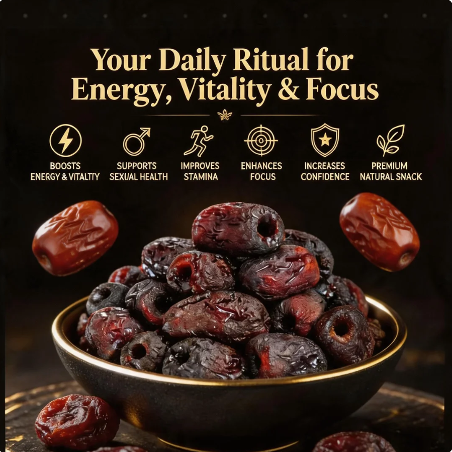 🍅🏆 Ultimate Testosterone Revival with Black Dates 🖤🔥 Support Energy, Stamina & Bedroom Confidence Naturally 💪⚡-YH