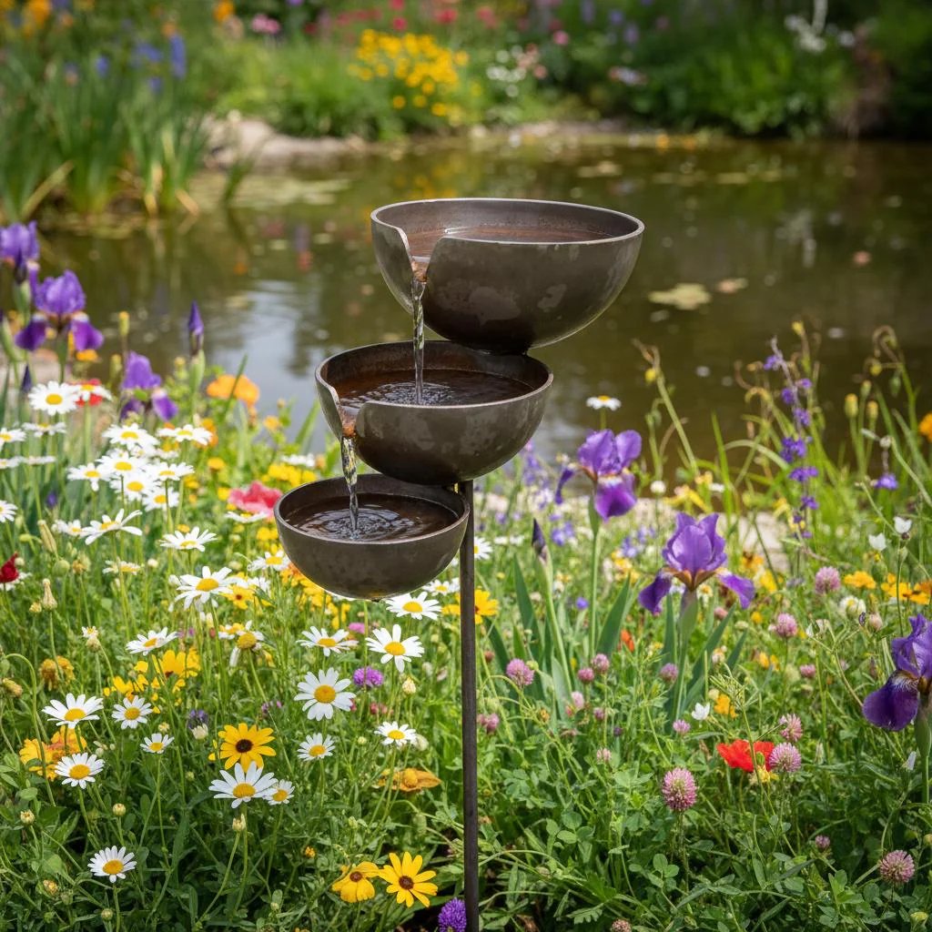 🔥Hot Sale🔥Bring Life Back To Your Garden – Rain Catcher Bird Bath 🌿🐦-YH
