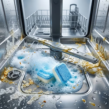 Dishwasher Deep Cleaner Tablets – Removes Grease, Limescale & Odor-Causing Buildup-JX