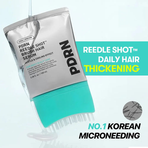 PDRN Microneedle Scalp Serum Brush – Hair Thickening & Root Activating Treatment for Fuller, Healthier-Looking Hair-YH