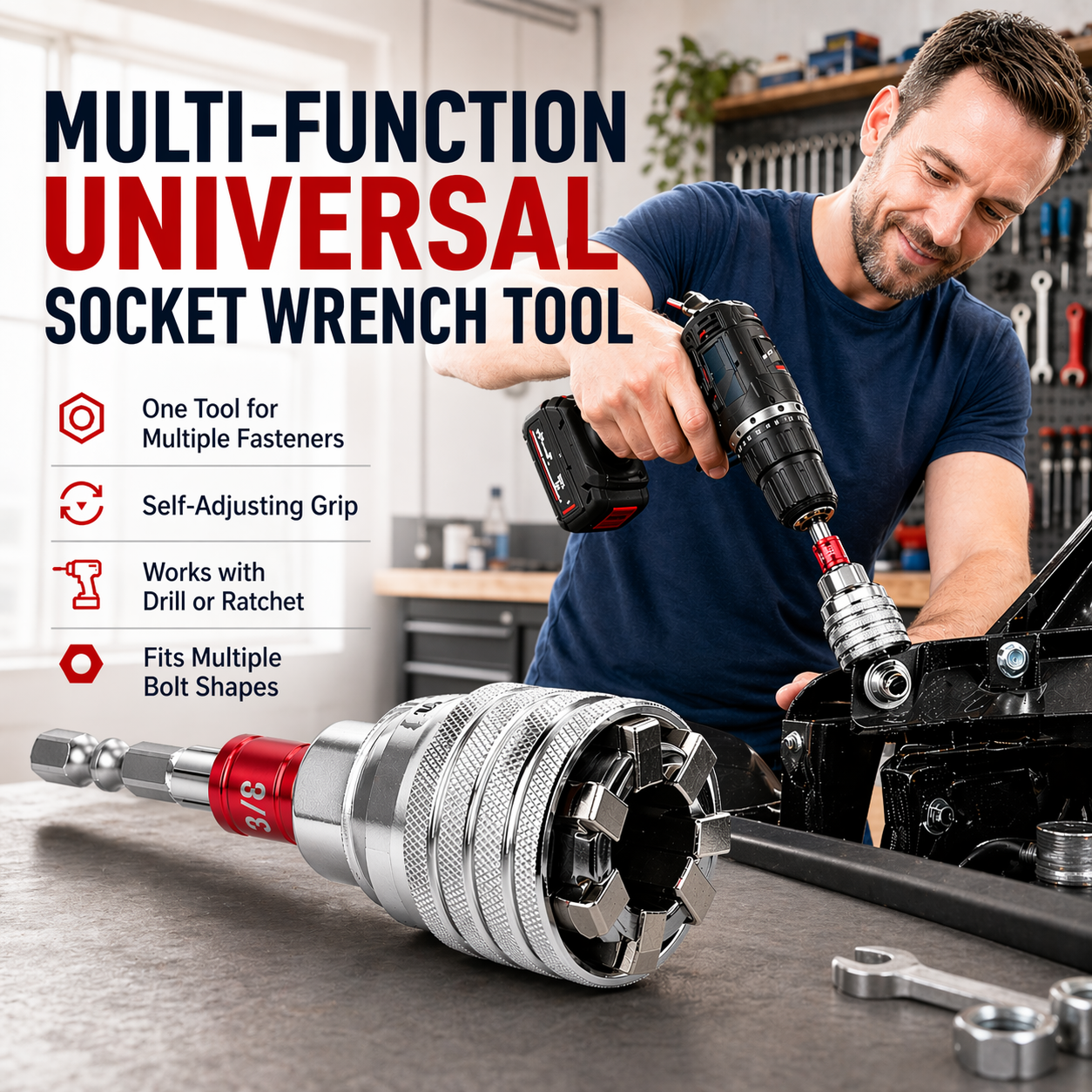 🚗Multi-Function Universal Socket Wrench Tool-YH
