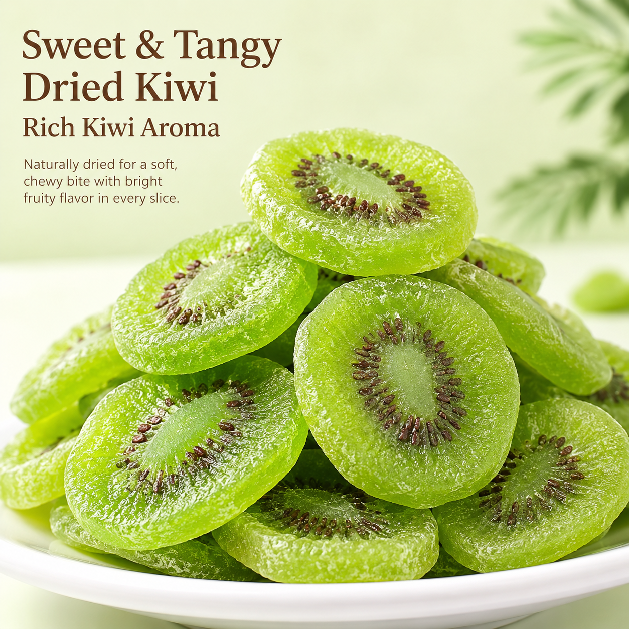 Premium Dried Kiwi Fruit Slices – Sweet, Tangy & Soft-Chewy Real Fruit Snack-CW