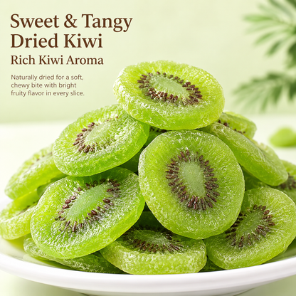 Premium Dried Kiwi Fruit Slices – Sweet, Tangy & Soft-Chewy Real Fruit Snack-CW