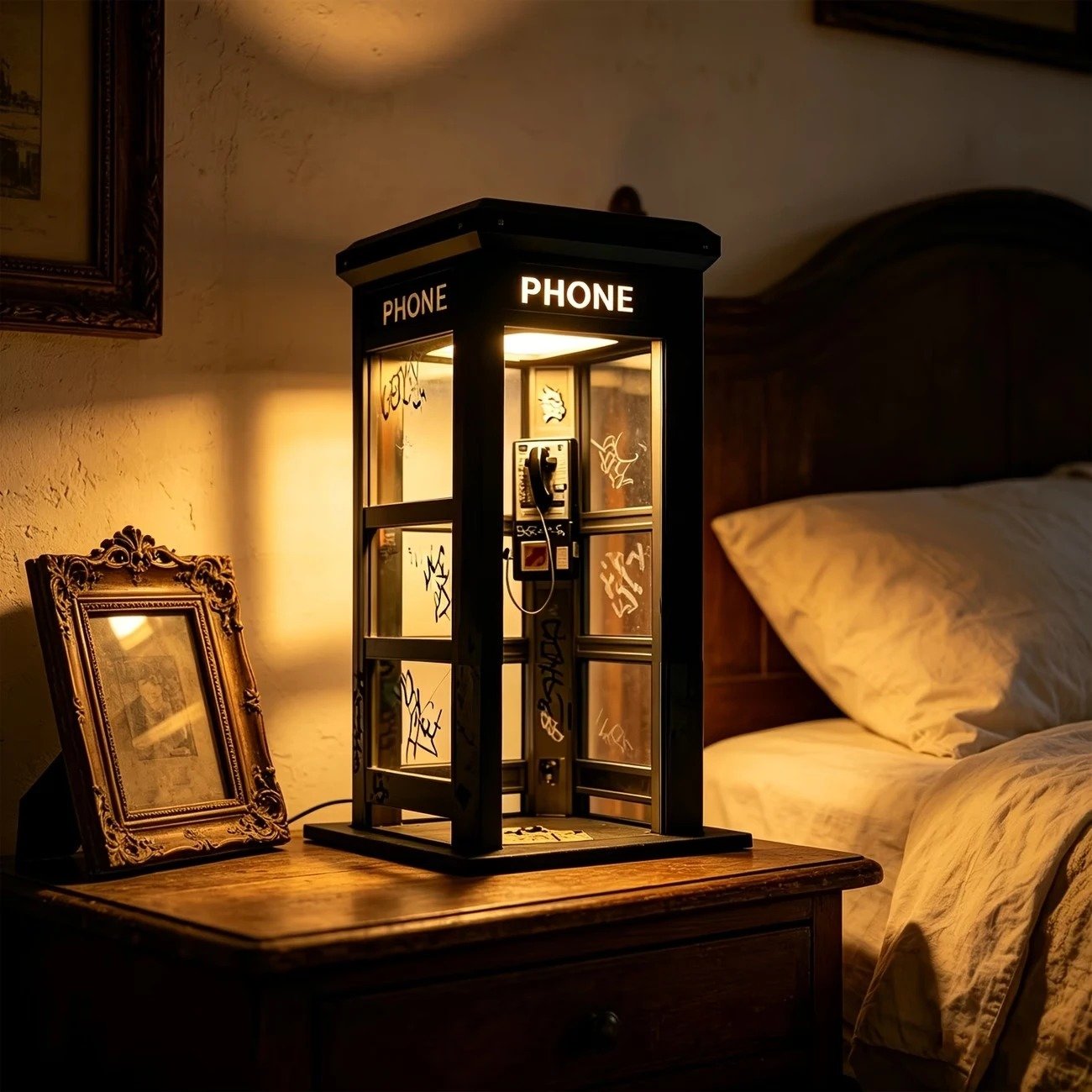 ✨Vintage Phone Booth Ambient Lamp-YH