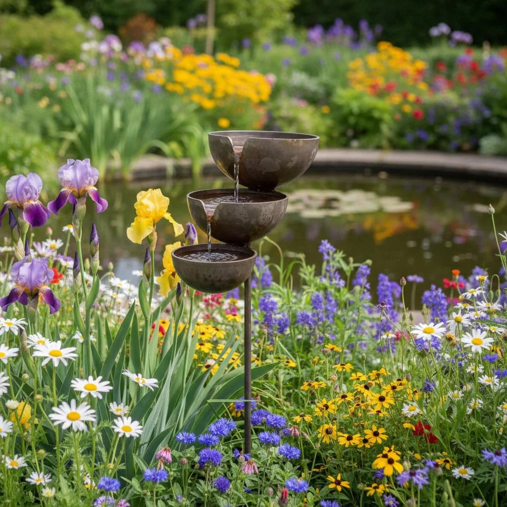 🔥Hot Sale🔥Bring Life Back To Your Garden – Rain Catcher Bird Bath 🌿🐦-YH