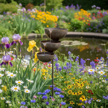 🔥Hot Sale🔥Bring Life Back To Your Garden – Rain Catcher Bird Bath 🌿🐦-YH