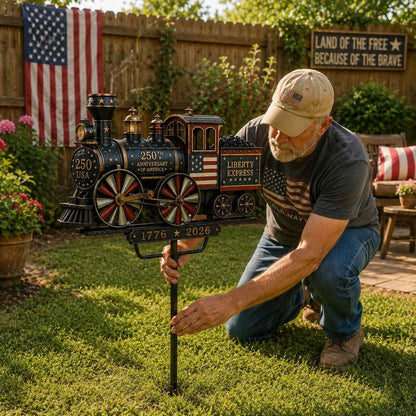 🔥Limited time 55% OFF🔥🚂USA 250 “Liberty Express” Train Garden Wind Spinner -✈️ (Free Delivery Fee)-JX