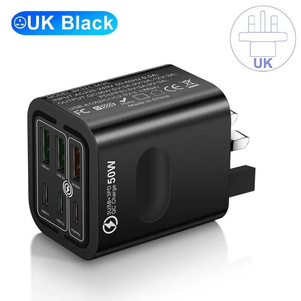 UK Plug-Black