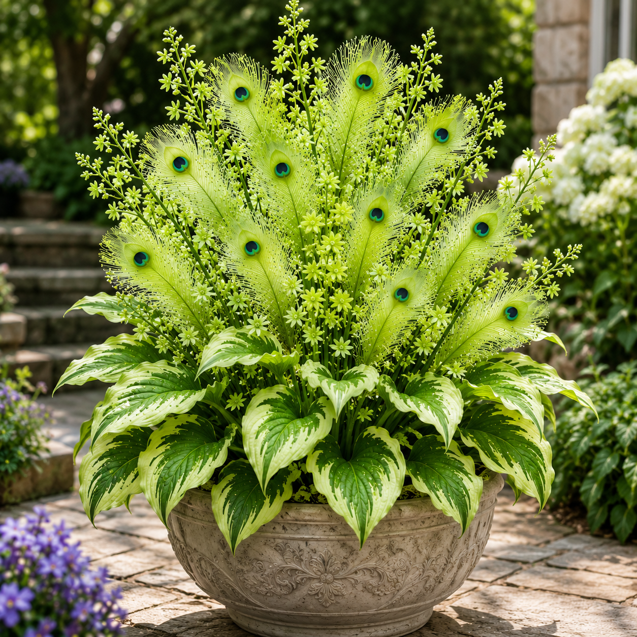 🏠🤗Peacock Flame Hosta Seeds💥 Stunning colors, illuminating any space-YH