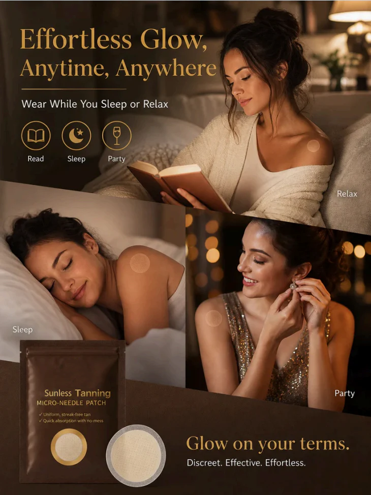 UV-Free Transdermal Sunless Tanning Patch™-JX