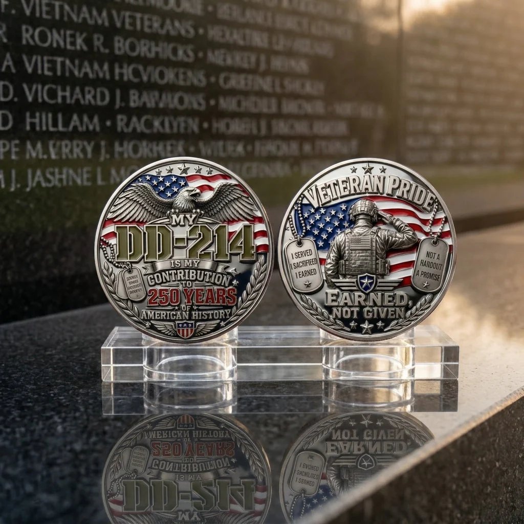 DD-214 Veteran 3D Embroidered Cap - “IT'S A VETERAN THING YOU WOULDN'T UNDERSTAND”🎁 Free Honor Coin With Every Cap Purchase-YH