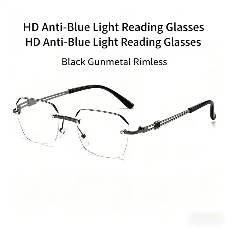 Frameless Progressive Smart Vision Glasses – Multi-Focus Clarity with Blue Light Protection-YH