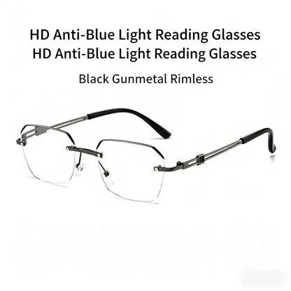 Frameless Progressive Smart Vision Glasses – Multi-Focus Clarity with Blue Light Protection-YH