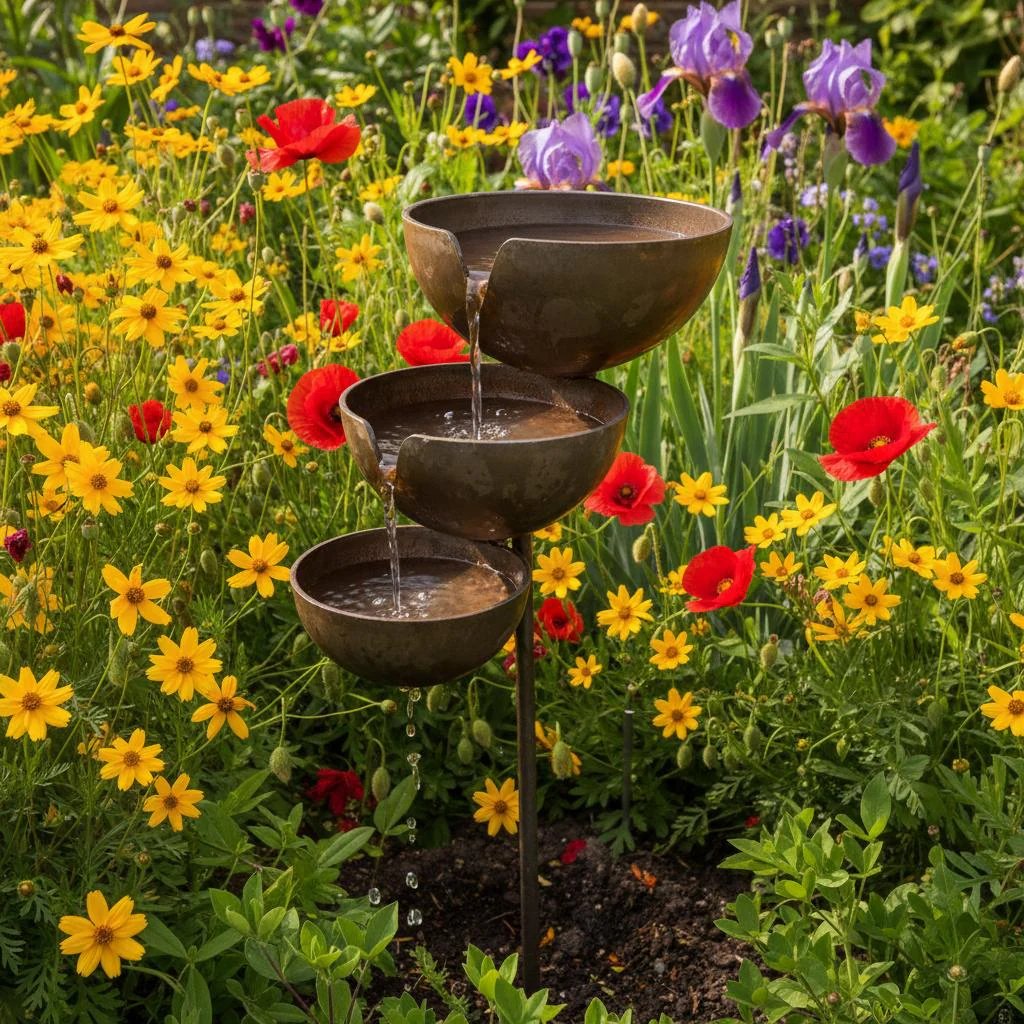 🔥Hot Sale🔥Bring Life Back To Your Garden – Rain Catcher Bird Bath 🌿🐦-YH