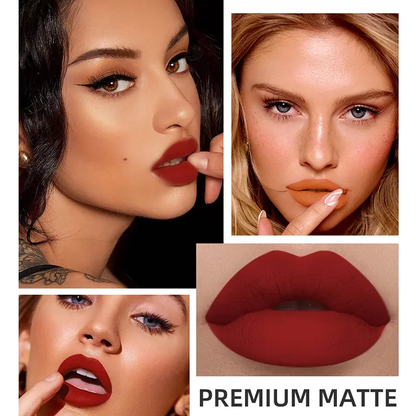 Matte Velvet Lip Gloss, Non-Stick Cup And Non-Fading Full-Coverage Lip Gloss, Suitable For All Skin Types, Multiple Colors To Choose From, Ideal For Everyday Use-JX
