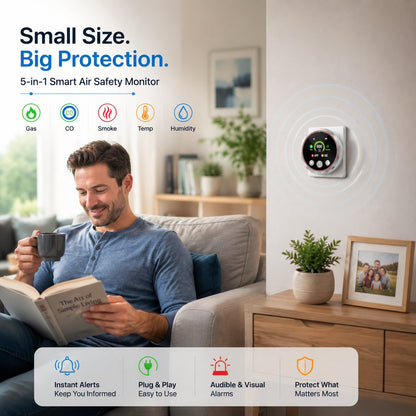 🏠 5-in-1 Smart Air Safety Monitor-YH