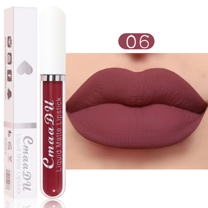 Matte Velvet Lip Gloss, Non-Stick Cup And Non-Fading Full-Coverage Lip Gloss, Suitable For All Skin Types, Multiple Colors To Choose From, Ideal For Everyday Use-JX