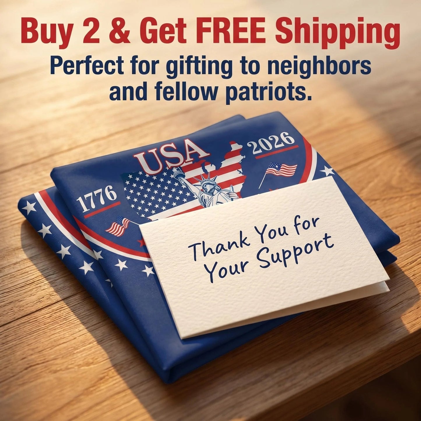 🗽USA 250th Anniversary Flag Half Round Banner🦅-YH