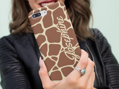 Custom Giraffe Print Phone Case,  Animal Print Case