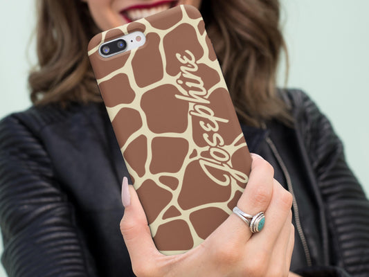 Custom Giraffe Print Phone Case,  Animal Print Case