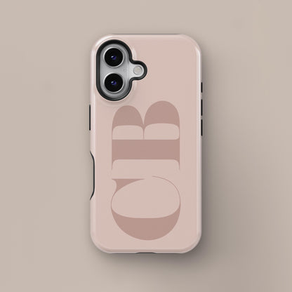 Initial Monogram Phone Case, Stylish Phone Cover