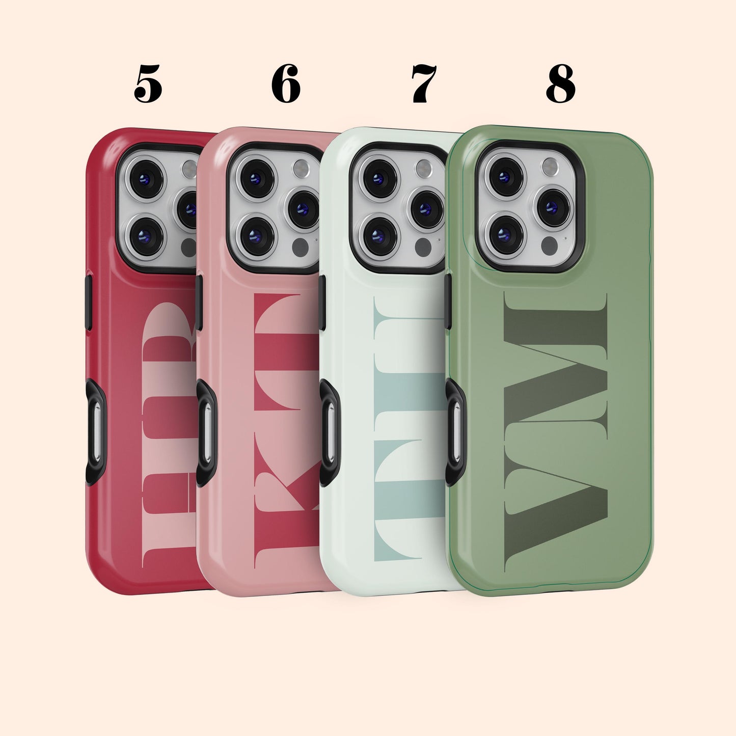 Initial Monogram Phone Case, Stylish Phone Cover