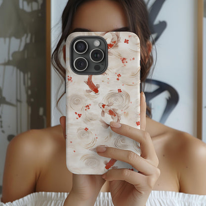 Koi Fish Watercolor Phone Case Compatible with iPhone – Slim, Durable Protection